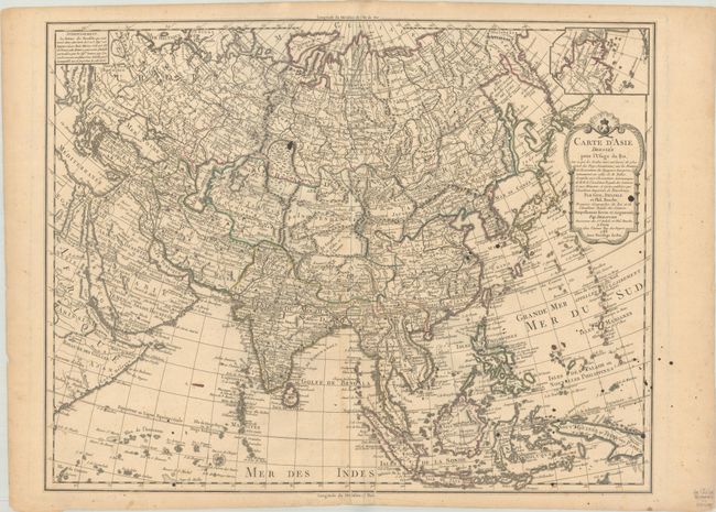 Carte d'Asie Dressee pour l'Usage du Roi...