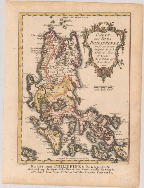 Carte des Isles Philippines, Dressee sur la Carte Espagnole du R.P. Murillo de Velarde Ire. Feuille...