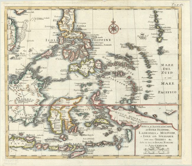 Nuova, et Accurata Carta dell' Isole Filippine, Ladrones, e Moluccos, o Isole delle Speziarie como anco Celebes &c.