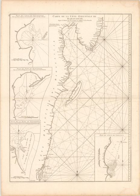 Carte de la Cote Orientale de Madagascar