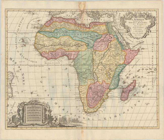 L'Afrique Divisee en ses Empires, Royaumes, et Etats Dressees sur les Dernieres Observations