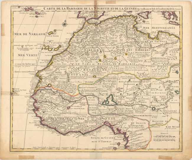 Carte de la Barbarie de la Nigritie et de la Guinee