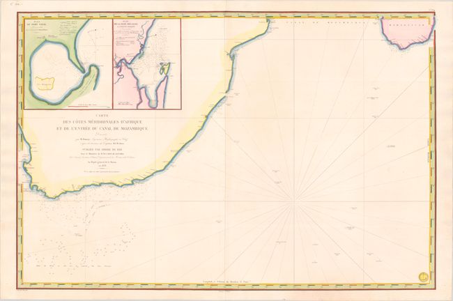 Carte des Cotes Meridionales d'Afrique et de l'Entree du Canal de Mozambique...