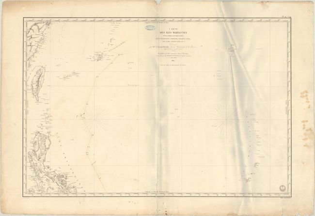 Carte des Iles Mariannes et des Terres Environnantes (Iles Philippines, Formose, Madjico-Sima, Lou-Chou, Bonin-Sima, &c.)...