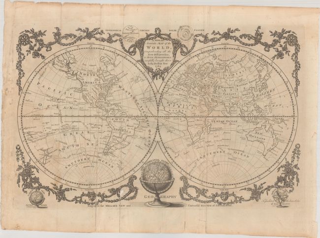 A New and Accurate Map of the World, Comprehending All the New Discoveries, in Both Hemisphere; Carefully Brought Down to the Present Year 1782
