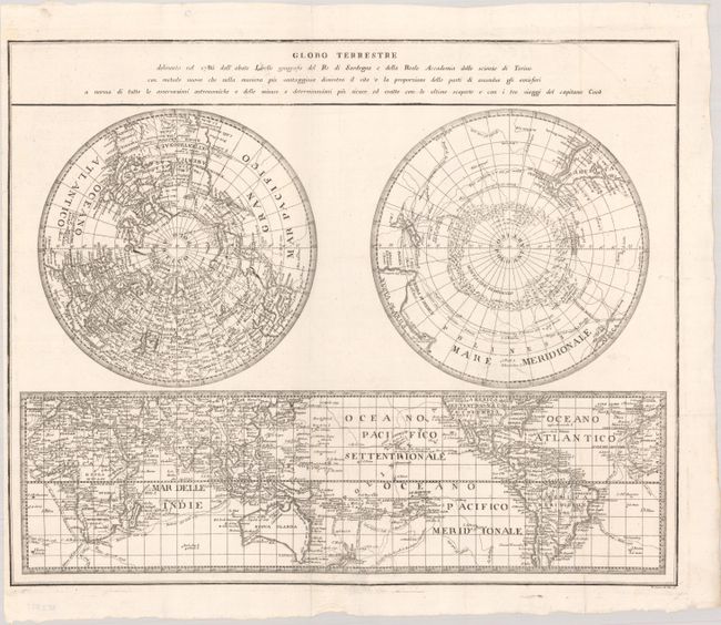 Globo Terrestre Delineato nel 1786...