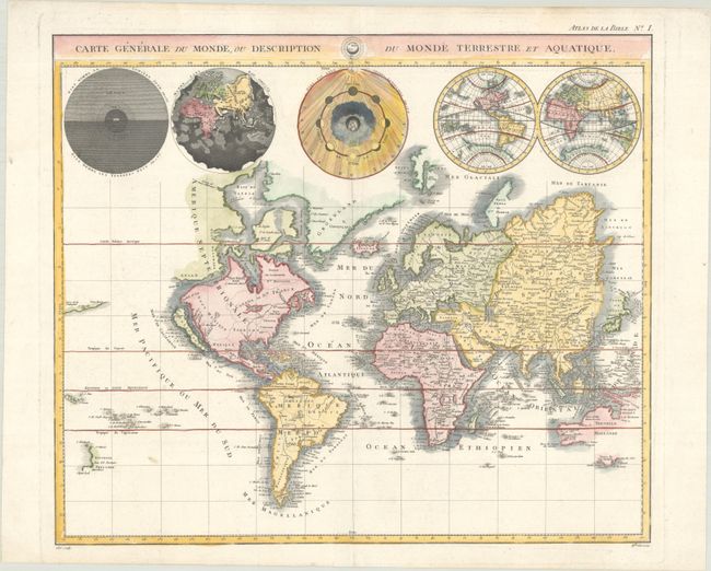 Carte Generale du Monde, ou Description du Monde Terrestre et Aquatique