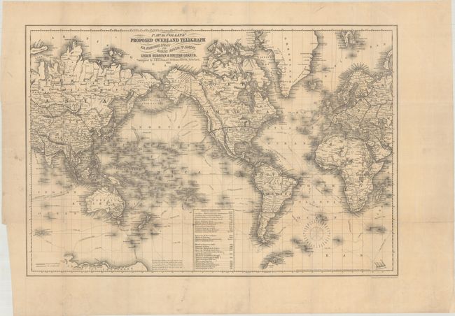 P. McD. Collins' Proposed Overland Telegraph via. Behrings Strait and Asiatic Russia to Europe, Under Russian & British Grants