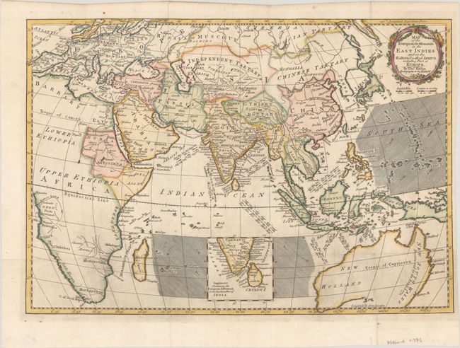 Map of the European Settlements in the East Indies and on the Eastern Coast of Africa Including Part of Europe