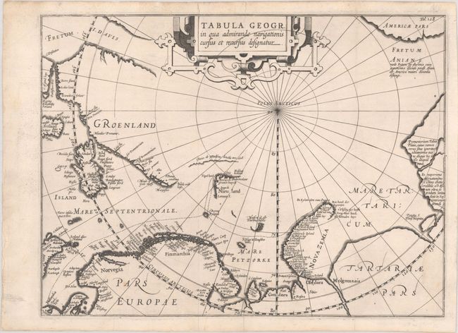 Tabula Geogr. in qua admirandae navigationis cursus et recursus designatur