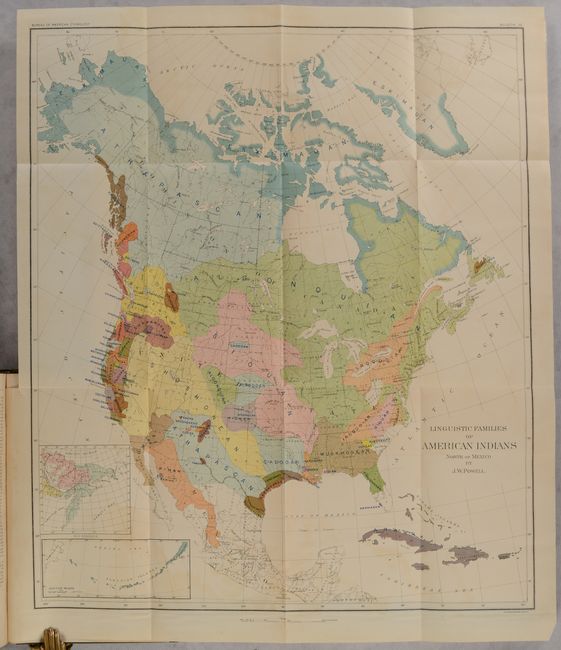 [Map in Book] Linguistic Families of American Indians North of Mexico [in] Handbook of American Indians North of Mexico - In Two Parts Part 1