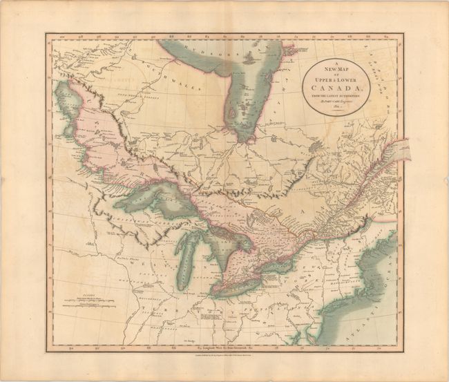 A New Map of Upper & Lower Canada, from the Latest Authorities
