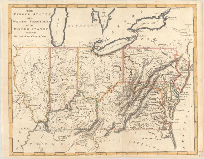 The Middle States and Western Territories of the United States Including the Seat of the Western War