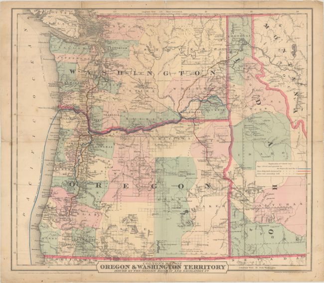 Colton's Map of Oregon & Washington Territory