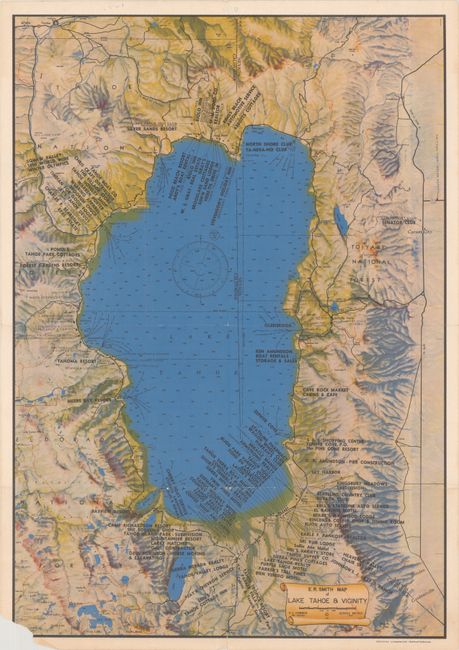 E.R. Smith Map of Lake Tahoe & Vicinity