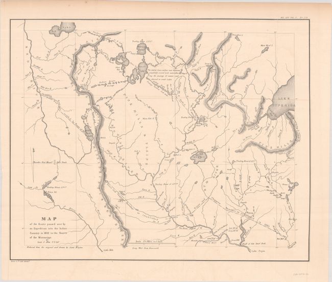 Map of the Route Passed Over by an Expedition Into the Indian Country in 1832 to the Source of the Mississippi