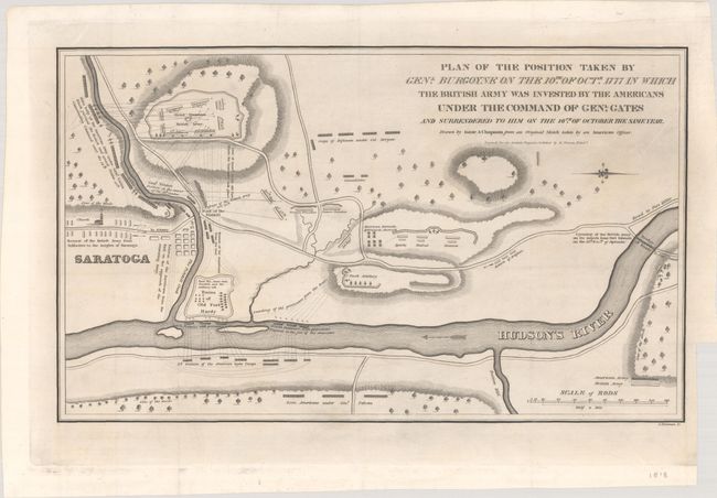 Plan of the Position Taken by Genl. Burgoyne on the 10th of Octr. 1777 in Which the British Army Was Invested by the Americans Under the Command of Genl. Gates...