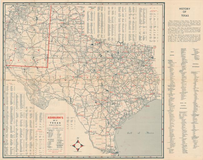 Ashburn's Map of Texas