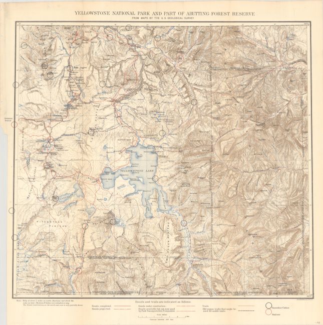 Yellowstone National Park and Part of Abutting Forest Reserve from Maps by the U.S. Geological Survey