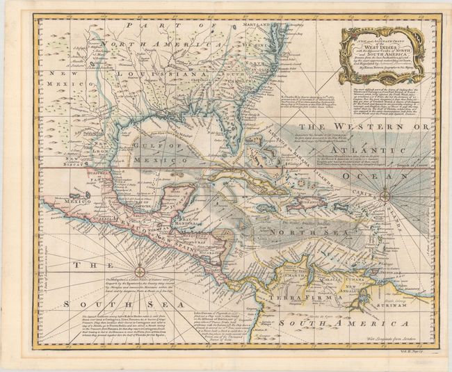 A New and Accurate Chart of the West Indies, with the Adjacent Coasts of North and South America, Drawn from the Best Authorities...