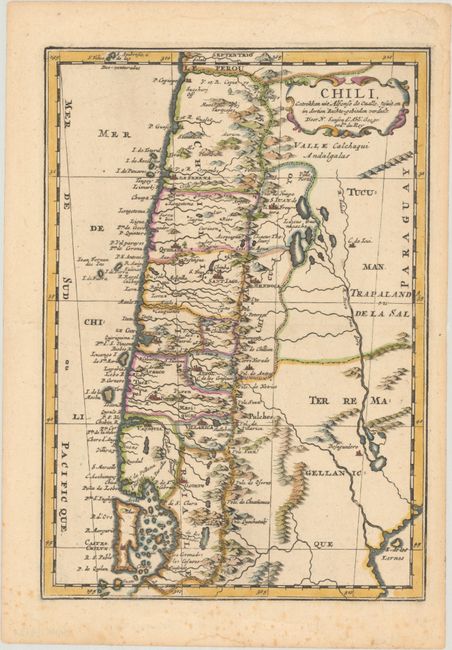 [Lot of 2] Chili, Getrokken uit Alfonso de Oualle, Jesuit, en in Dertien Rechts-Gebieden Verdeelt [and] A Chart of the South Sea Coast from the Steights of Magellan to Arica