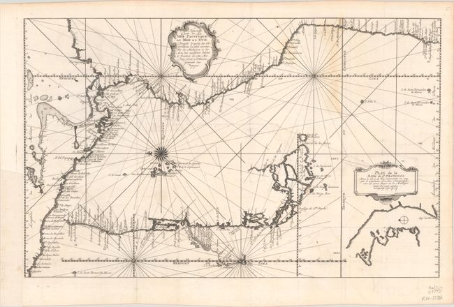 Nouvelle Carte de la Mer Pacifique ou Mer du Sud, Dressee d'Apres les Observations les Plus Exactes...