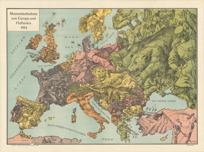 Momentaufnahme von Europa und Halbasien 1914