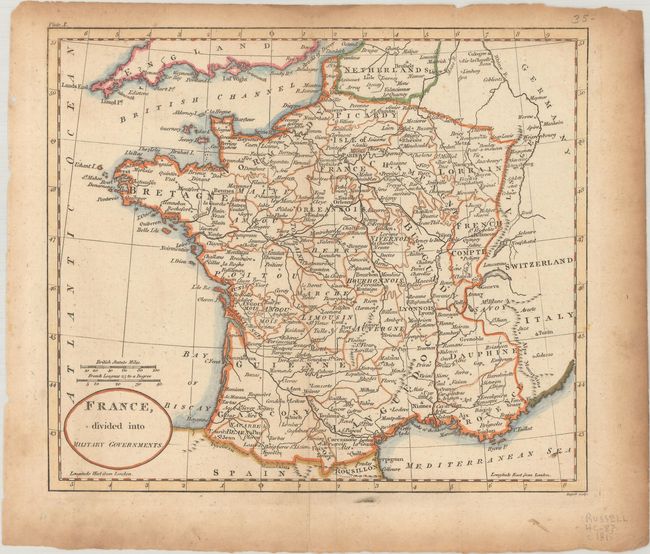 [Lot of 2] France [and] France, Divided into Military Governments
