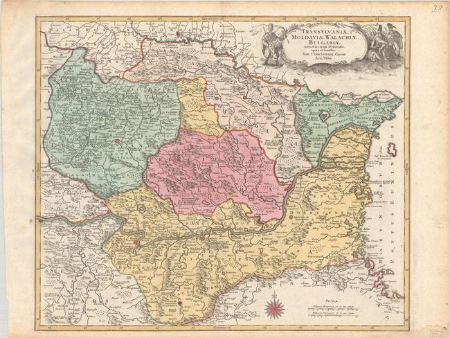Transylvaniae, Moldaviae, Walachiae, Bulgariae Nova et Accurata Delineatio