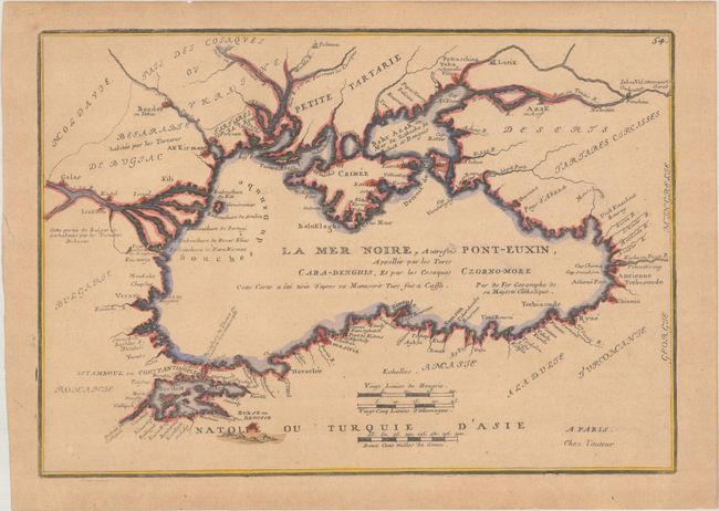 La Mer Noire, Autrefois Pont-Euxin, Appellee par les Turcs Cara-Denghis, et par les Cosaques Czorno-More...