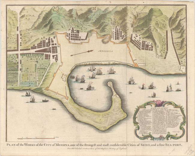 Plan of the Works of the City of Messina, One of the Strongest and Most Considerable Cities of Sicily, and a Fine Sea-Port