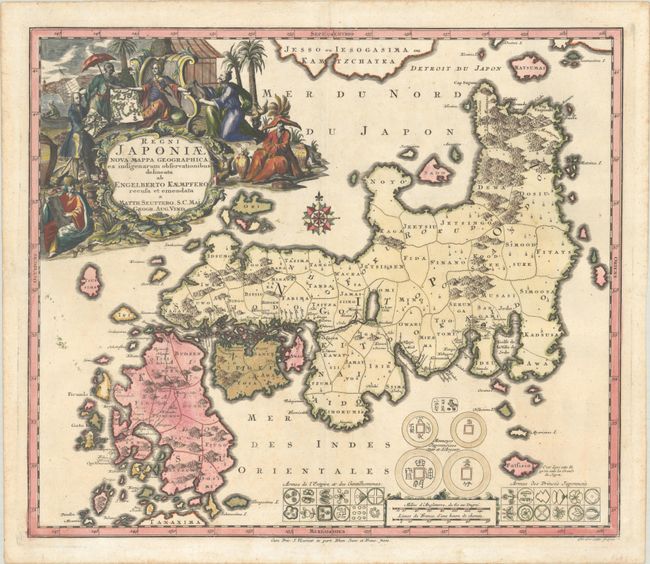 Regni Japoniae Nova Mappa Geographica, ex Indigenarum Observationibus Delineata ab Engelberto Kaempfero Recusa et Emendata