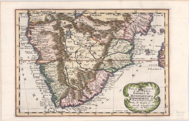 Pays, et Coste des Caffres: Empires de Monomotapa Monoemugi, &c. Tirees de Sanut, et d'Autres