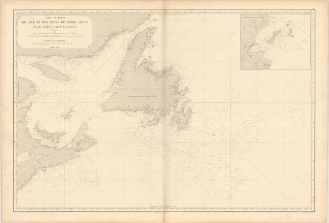 Carte Generale de l'Ile et des Bancs de Terre-Neuve et du Golfe Saint Laurent...