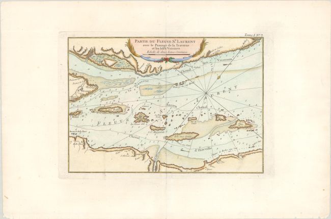 [Lot of 2] Partie du Fleuve St. Laurent avec le Passage de la Traverse et les Isles Voisines [and] Partie du Fleuve de Saint Laurent avec le Bassin de Quebec et l'Isle d'Orleans