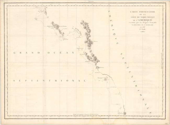 Carte Particuliere de la Cote du Nord-Ouest de l'Amerique Reconnue par les Fregates Francaises la Boussole et l'Astrolabe. en 1786 2e Feuille