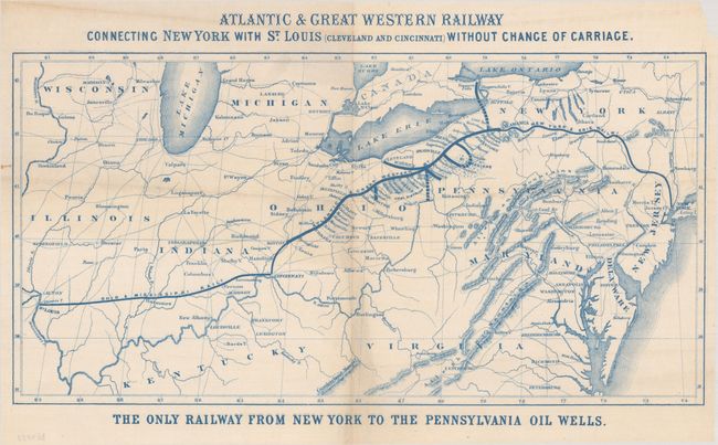Atlantic & Great Western Railway Connecting New York with St. Louis (Cleveland and Cincinnati) Without Change of Carriage