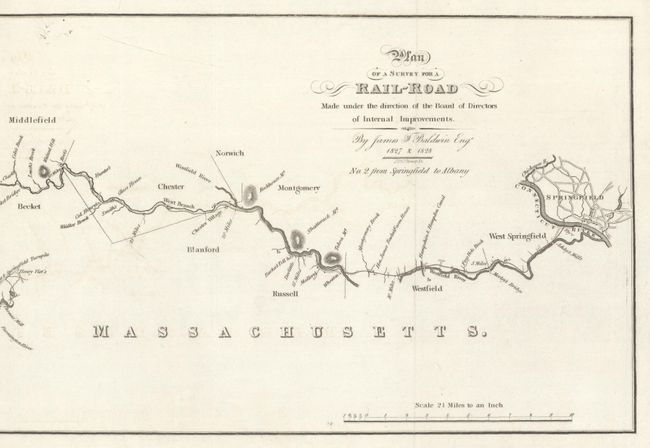 Plan of a Survey for a Rail-Road Made Under the Direction of the Board of Directors of Internal Improvements No. 2. From Springfield to Albany