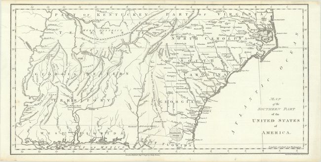 Map of the Southern Part of the United States of America