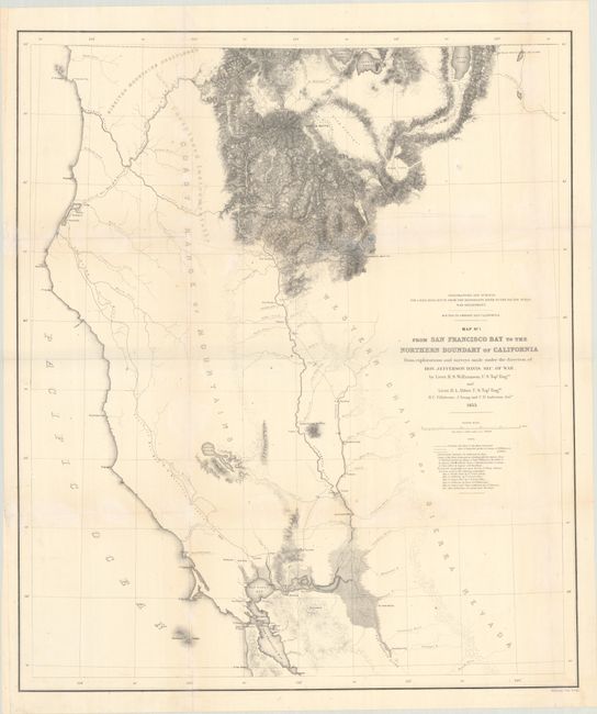 [Lot of 2] Map No. 1 From San Francisco Bay to the Northern Boundary of California... [and] Map No. 2 From the Northern Boundary of California to the Columbia River...