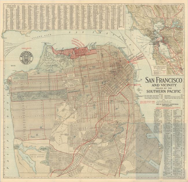 San Francisco and Vicinity Issued by the Southern Pacific