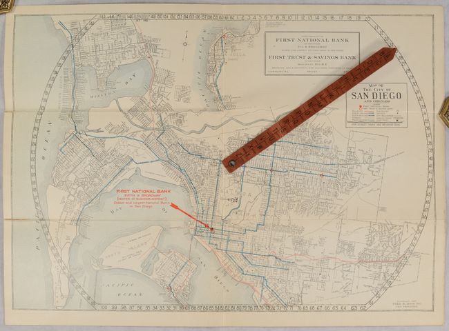 Map of the City of San Diego and Coronado
