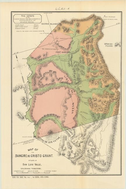 quot Map of the Sangre de Cristo Grant - 193 242A 