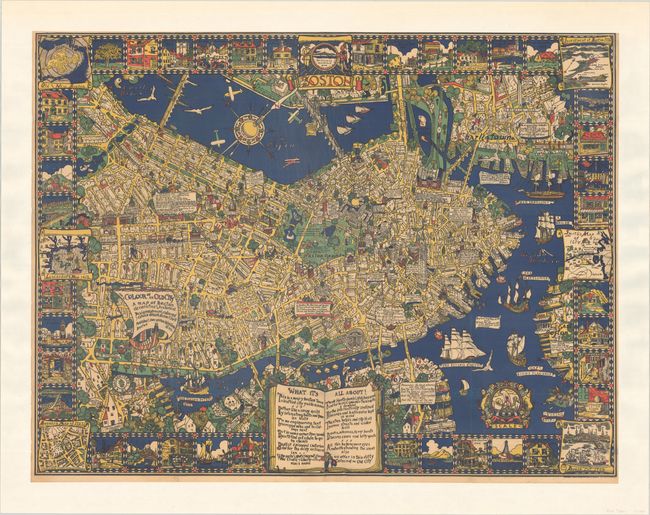 The Colour of an Old City - A Map of Boston Decorative and Historical...