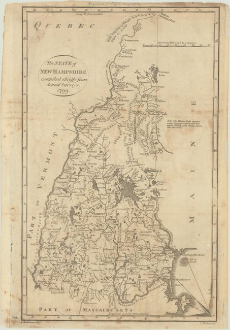 [Lot of 2] The State of New Hampshire Compiled Chiefly from Actual Surveys [and] New Hampshire