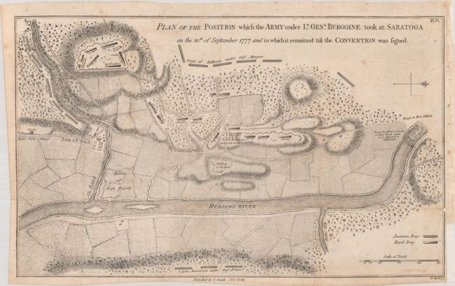 Plan of the Position Which the Army Under Lt. Genl. Burgoine Took at Saratoga on the 10th of September 1777 and in Which It Remained Till the Convention Was Signed