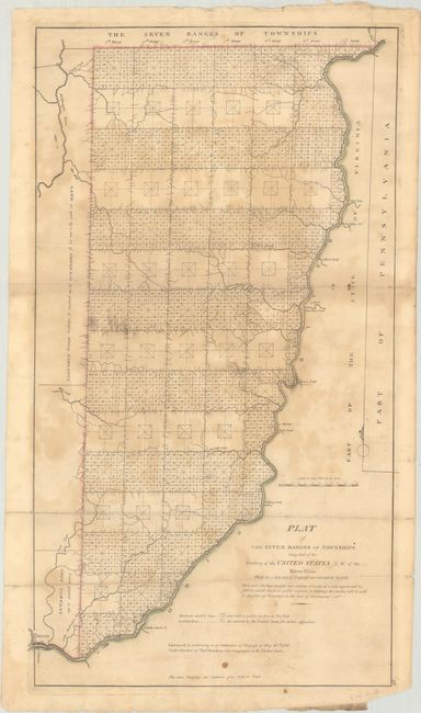 Plat of the Seven Ranges of Townships Being Part of the Territory of the United States N.W. of the River Ohio...