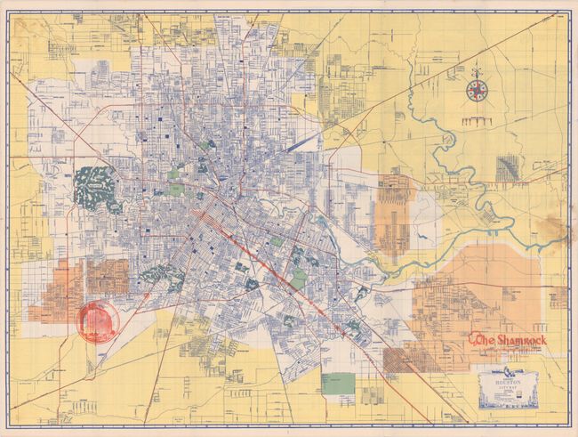 [Lot of 4] Ashburn's Houston City Map [and] Ashburn's Austin City Map [and] Ashburn's Dallas City Map [and] Ashburn's San Antonio City Map