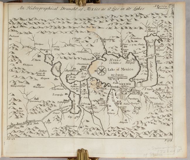 [Map in Book] An Hidrographical Draught of Mexico as It Lies in Its Lakes [in] The General History of the Vast Continent and Islands of America, Commonly Call'd, the West-Indies, from the First Discovery Thereof...