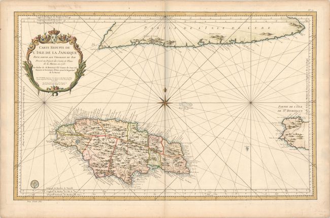 Carte Reduite de l'Isle de la Jamaique pour Servir aux Vaisseaux du Roy...